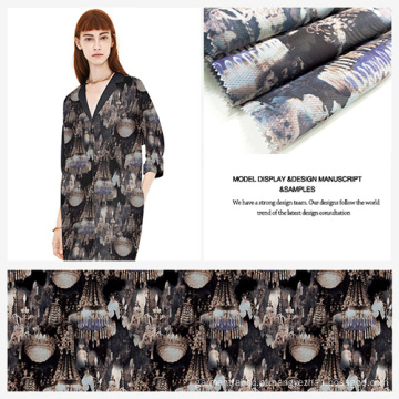 Tecido de Organza impresso digital de matéria têxtil Home vestuário vestido forro